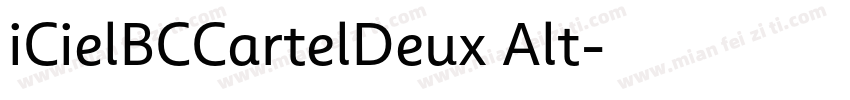 iCielBCCartelDeux Alt字体转换